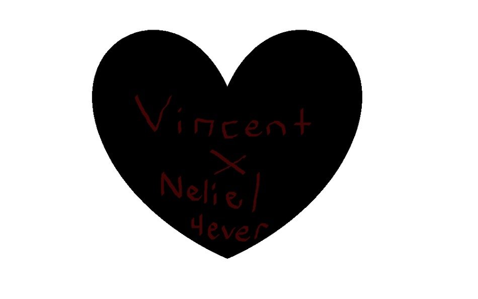 Original black heart drawing