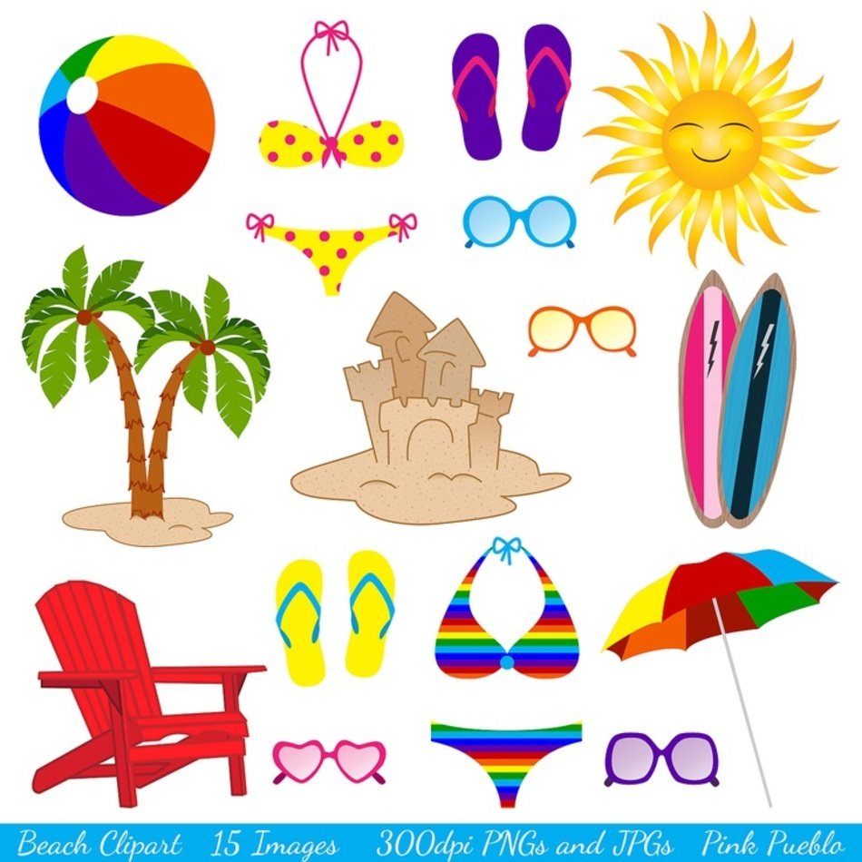 Beach Vacation Clip Art N8