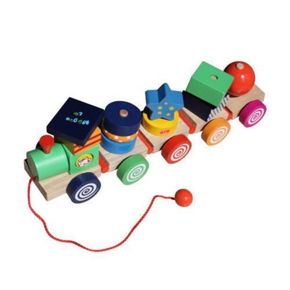 Wooden Pull Toy Train