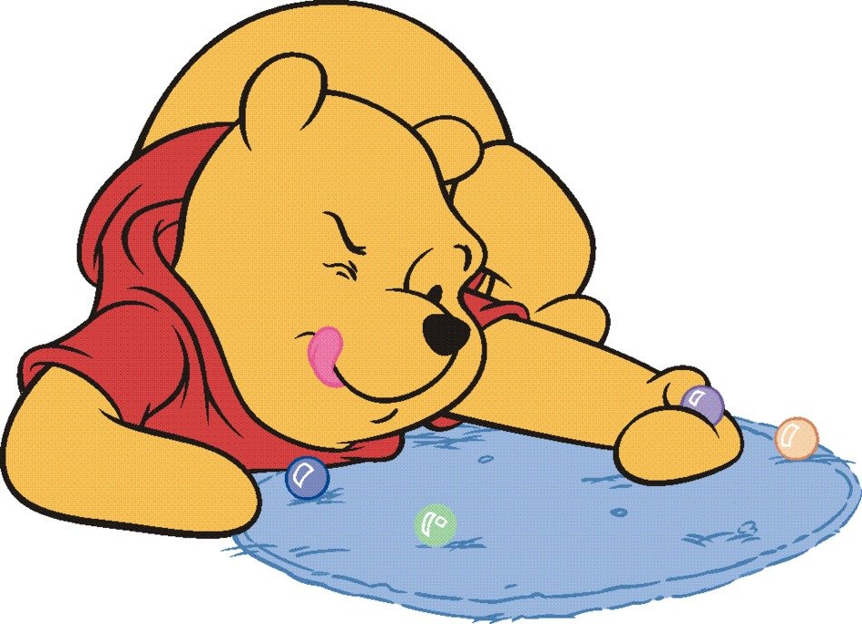 Winnie the Pooh and candy drawing