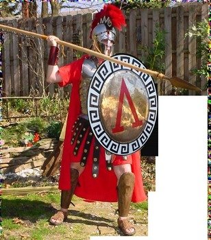 Cartoon Spartan Warrior N8