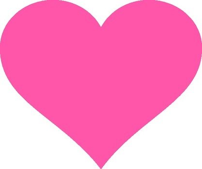 Hot Pink Heart Clip Art N9
