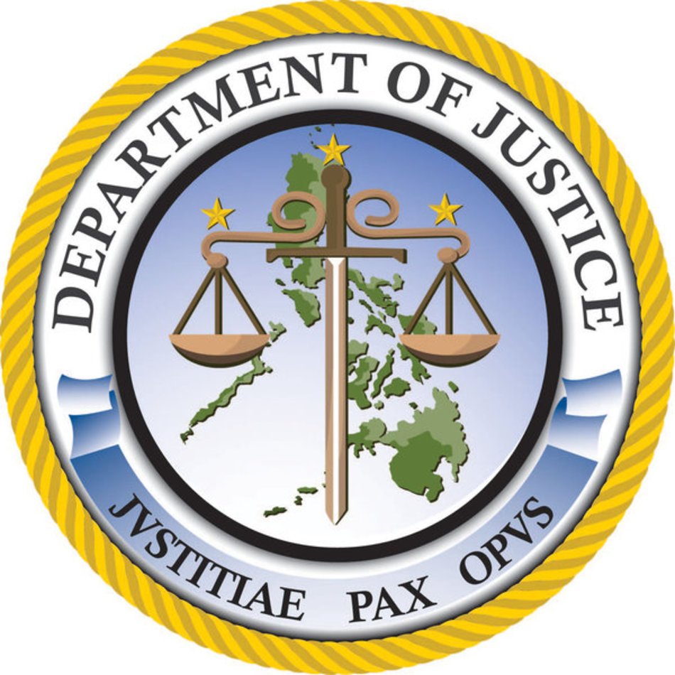 Department Of Justice Logo In White free image download