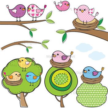 Tree With Bird Nest Clip Art N3