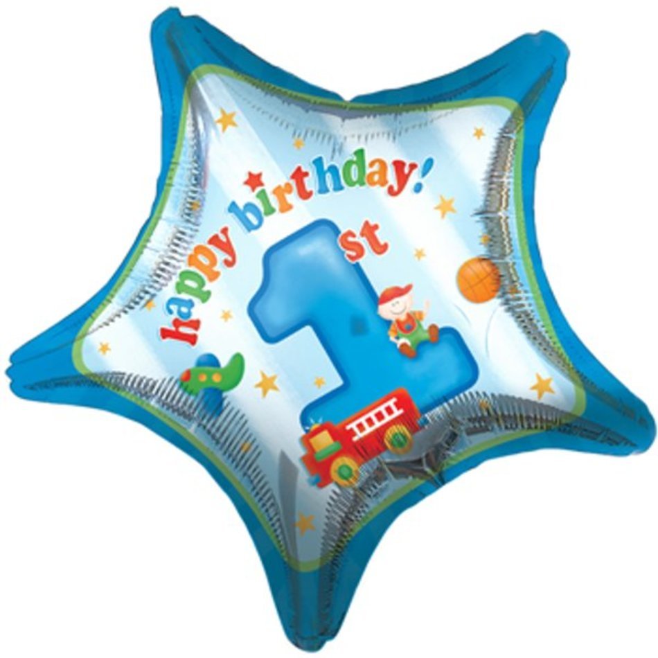 1 Birthday Boy Balloon