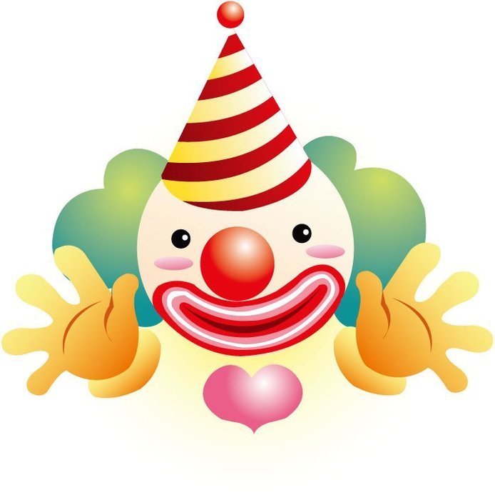 Cute Baby Cartoon Clowns