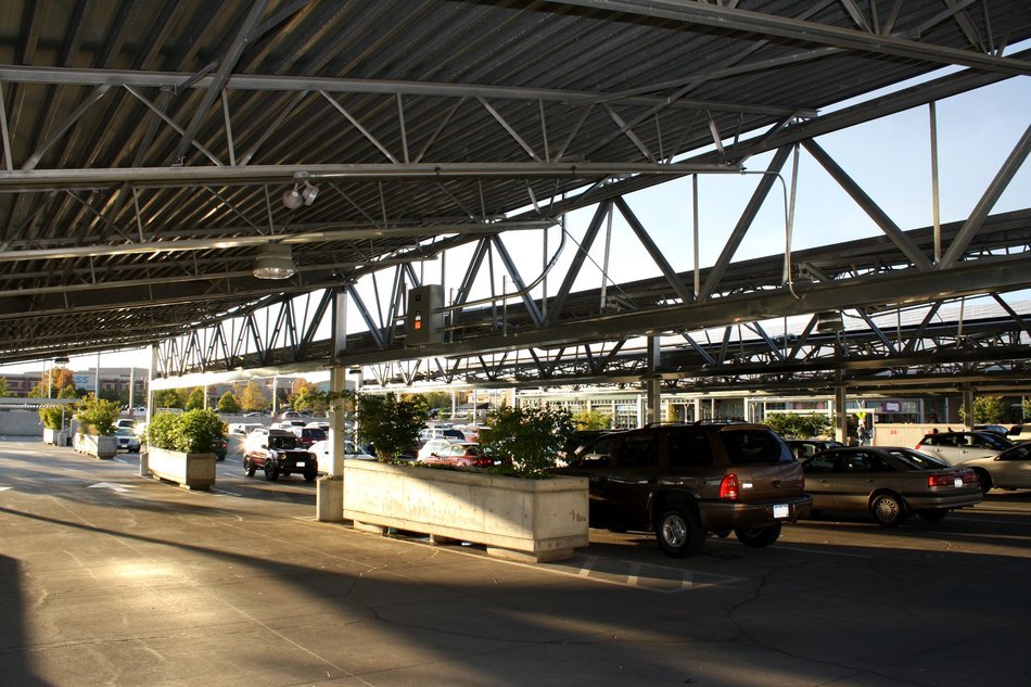 large covered parking