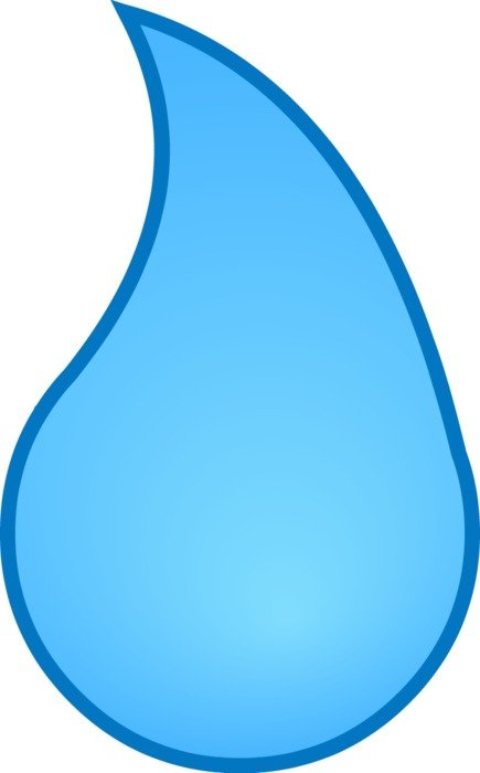 blue drops on a white background