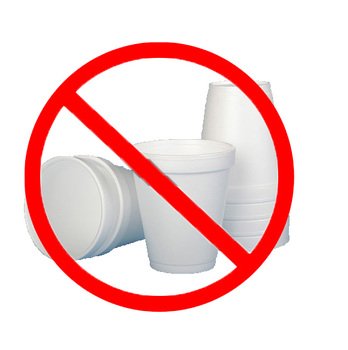 No Styrofoam