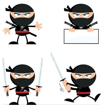 Cartoon Ninja Clip Art N22