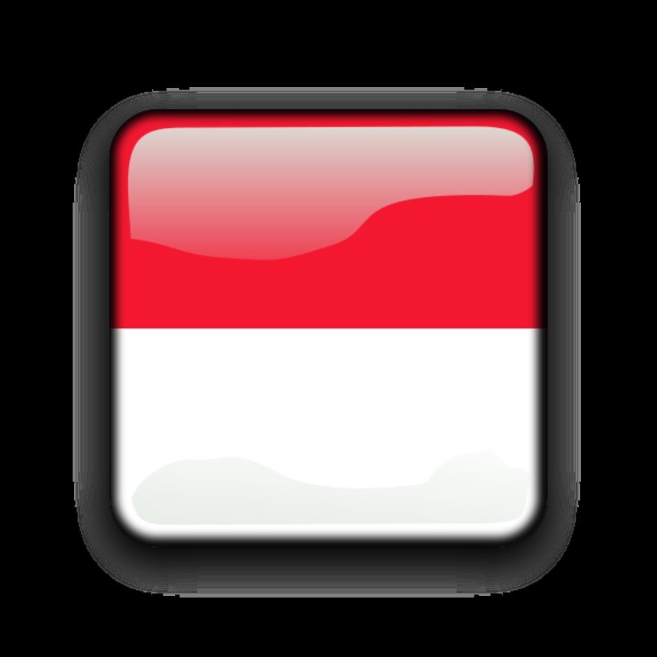 Flag Of Monaco Clipart Medium Size