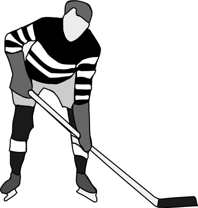 Hockey Player Clip Art N32