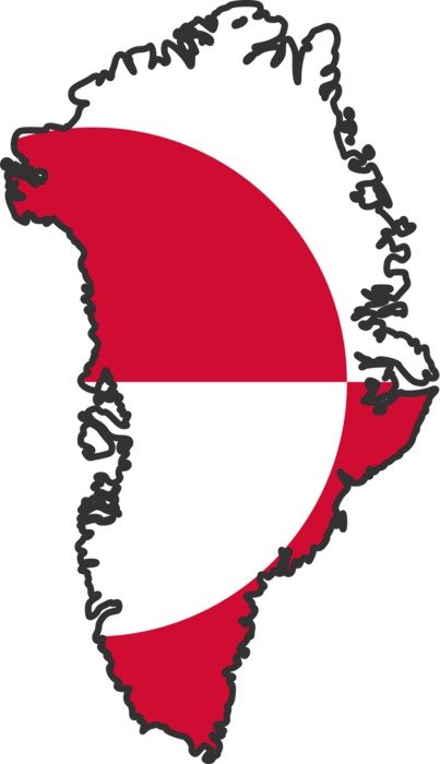 Greenland Flag drawing