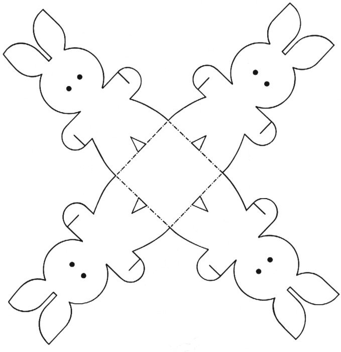 Easter bunny template