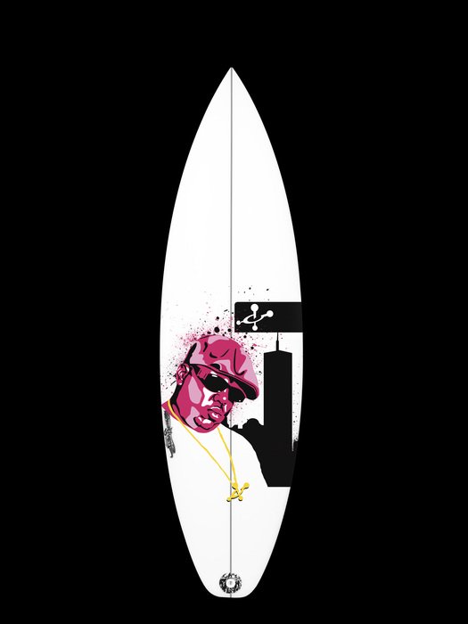 Surfboard with cool print