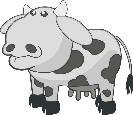 Cow Animal Cartoon Clip Art N4