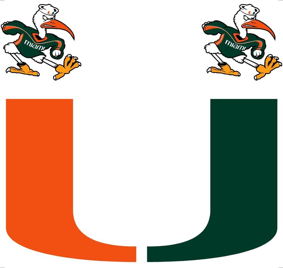 University Of Miami Hurricanes Logo drawing free image download