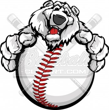 Baseball Polar Bear Clipart Logo ndash Clip Art Design 877