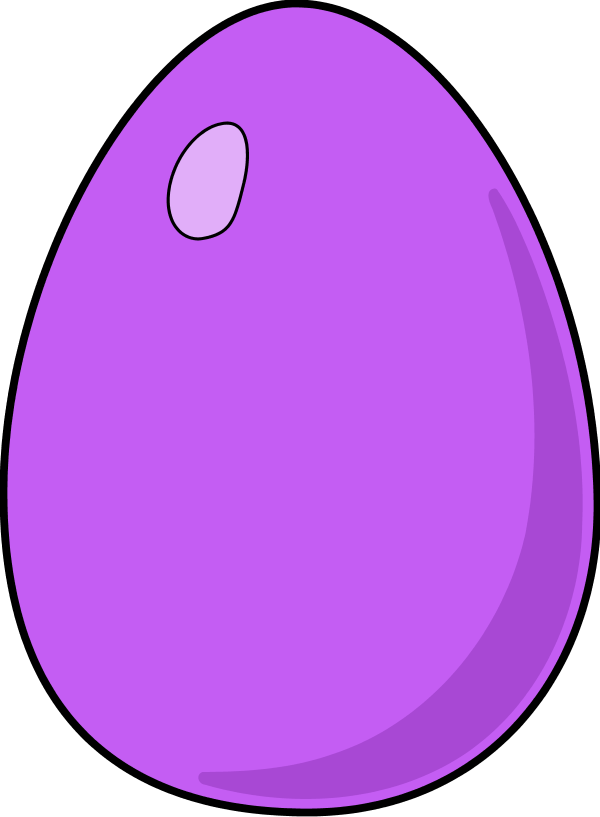 Clip art of purple Easter Egg free image download