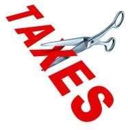 scissors cut taxes