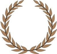 Leaf Wreath Clip Art N7