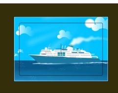 drawing of cruise ship