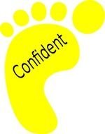 Foot Confident Clip Art