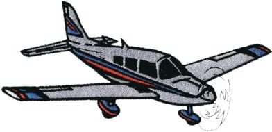 propeller aircraft in flight, drawing