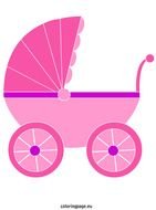 Pink Baby Carriage N2