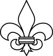 Fleur De Lis Outline Clip Art N2