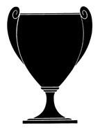 Trophy Silhouette Clip Art drawing