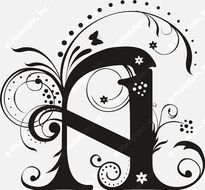 Decorative Alphabet Letters Clip Art N4