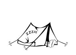Tent Clip Art Black And White N7