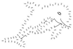 Dot fish Clip Art drawing