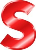 red letter S