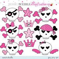 Girl Skull Clip Art N7
