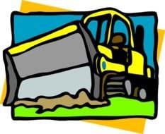 Cartoon Bulldozer Clip Art N11