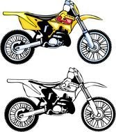 Motorcycles drawing