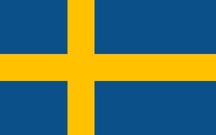 blue Sweden Flag drawing