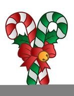Christmas Candy Cane as a graphic illustration