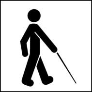 blind on the pictogram