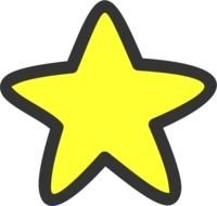 Gold Star Clip Art N102