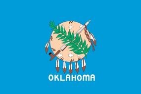 Oklahoma State Flag, drawing