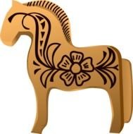 Dala Horse Clip Art Free