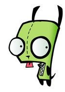 Cartoon green Zim clipart