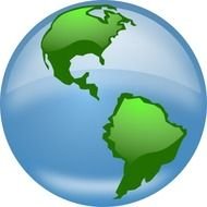 America World Globe Clip Art