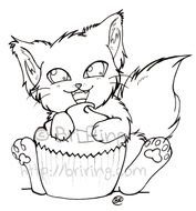 Cute Baby Kitten Coloring Pages