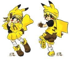 Chibi Pikachu drawing