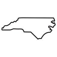 State Shirts North Carolina Outline