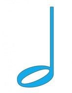 Free Music Clip Art Half Note